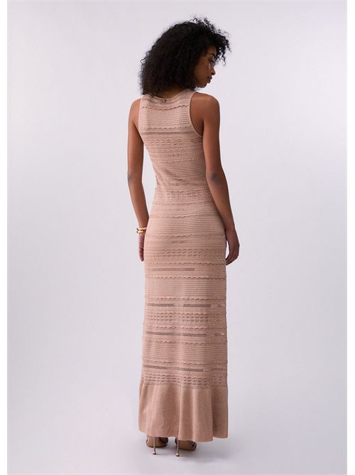 Abito lungo in maglia traforata LIU JO | CA6241MA06S/A4389